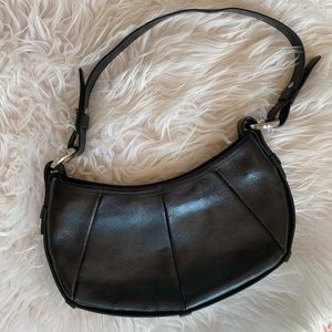 Black leather shoulder bag - Franco Sarto